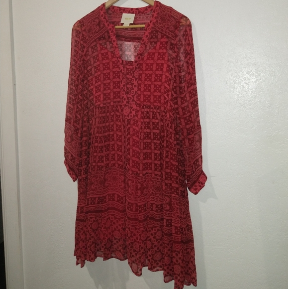 ANTHRO' MAEVE Canna Swing Dress - Picture 7 of 11